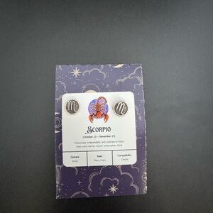 Scorpio Zodiac Earrings .925 Sterling Silver